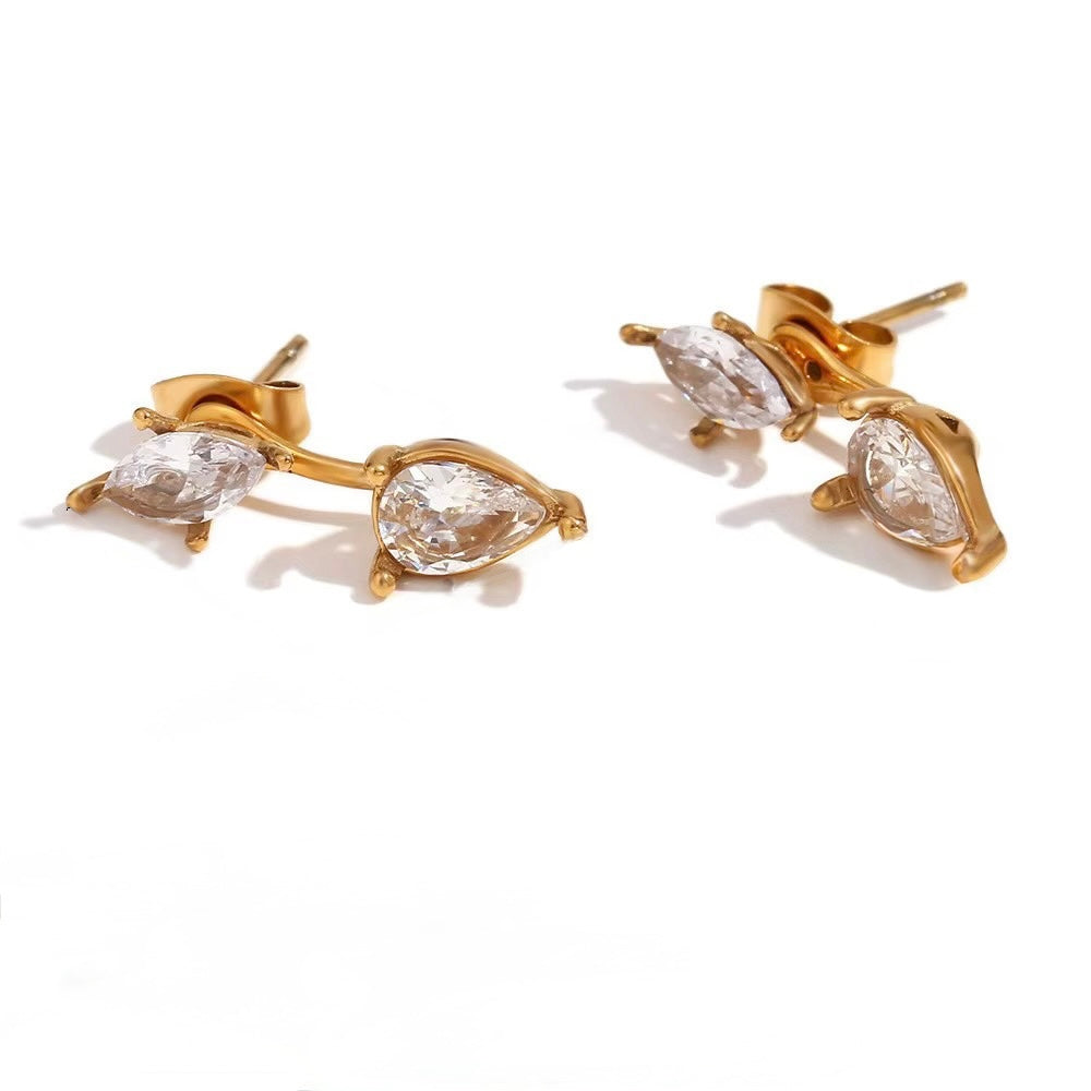 Marquise & Pear CZ Earrings