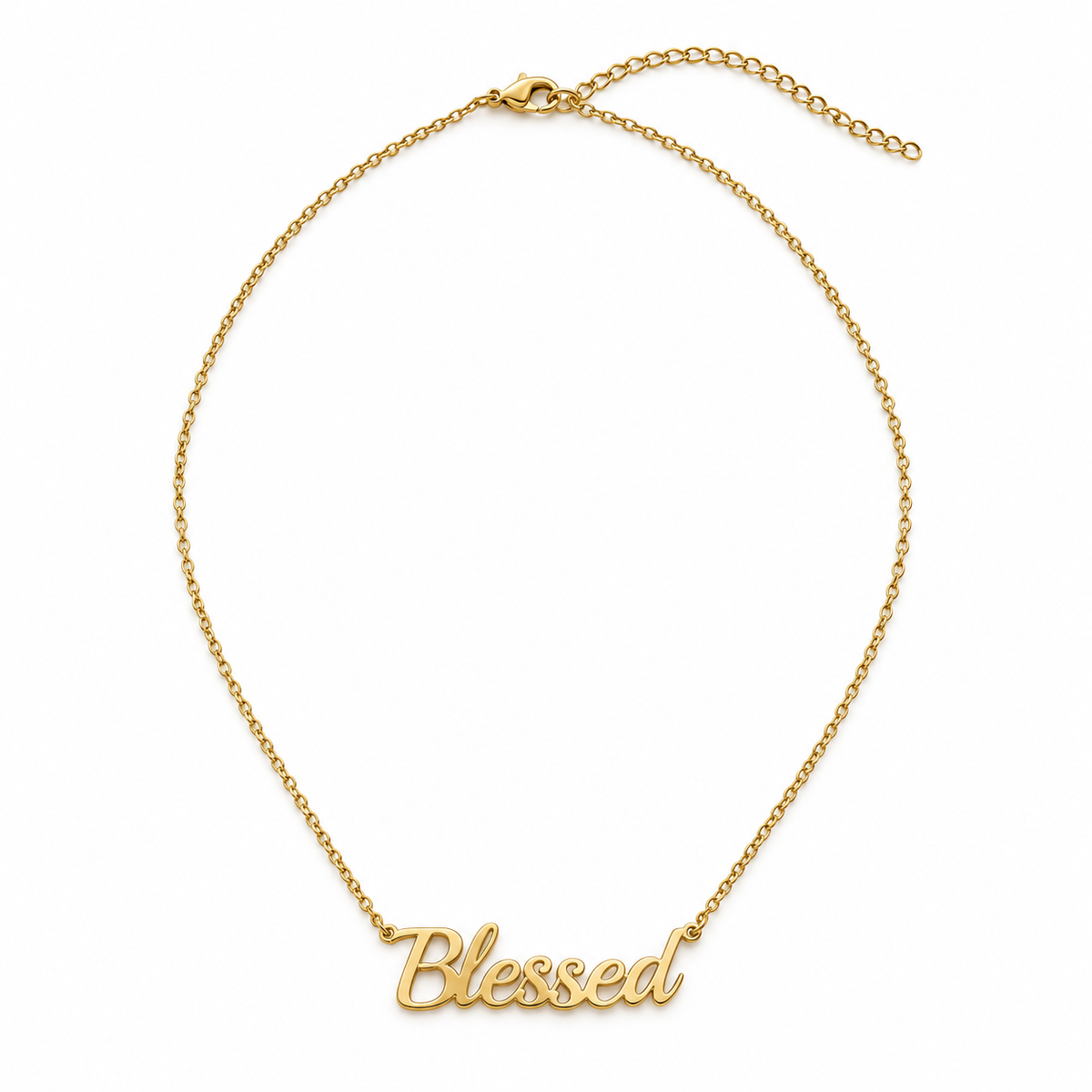 Blessed Script Necklace